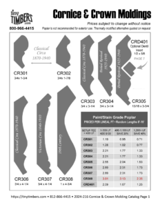 Crown Moldings Catalog Page 1