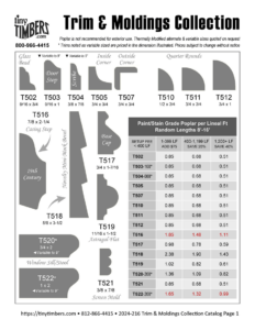 Trim & Moldings Catalog Page 1
